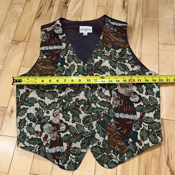 Vintage Northern Traditions Christmas Tapestry Vest - Picture 6 of 8